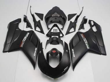 Affordable 2007-2014 Ducati 848 Motorcycle Fairings - Matte Black Corse Australia