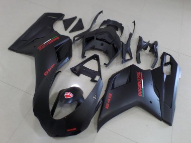 Affordable 2007-2014 Ducati 848 Motorcycle Fairings - Matte Black Red Australia