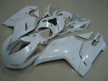 Affordable 2007-2014 Ducati 848 1098 1198 Motorcycle Fairings - Glossy White Australia