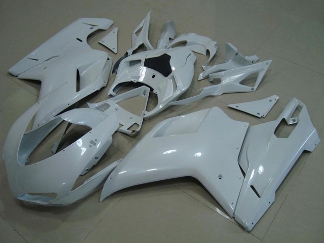 2007-2014 Ducati 848 1098 1198 Motorcycle Fairings - Glossy White Australia