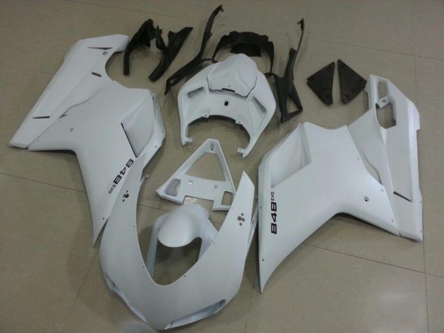 2007-2014 Ducati 848 Motorcycle Fairings - White Australia