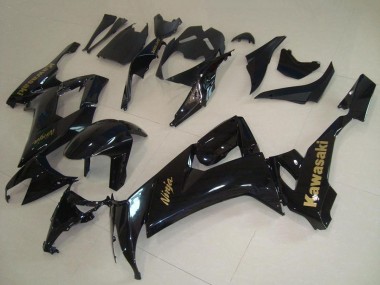Affordable 2008-2010 Kawasaki ZX10R Motorcycle Fairings - Glossy Black Gold Decal Australia