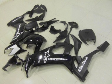 Affordable 2008-2010 Kawasaki ZX10R Motorcycle Fairings - Glossy Black Silkolene Star Australia