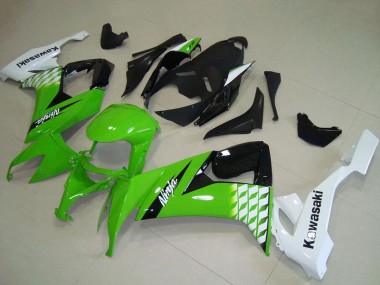 Affordable 2008-2010 Kawasaki ZX10R Motorcycle Fairings - White Green Glossy Black Australia