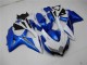 2008-2010 Suzuki GSXR 600/750 Motorcycle Fairings - White Blue Australia