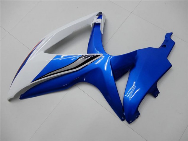 2008-2010 Suzuki GSXR 600/750 Motorcycle Fairings - White Blue Australia