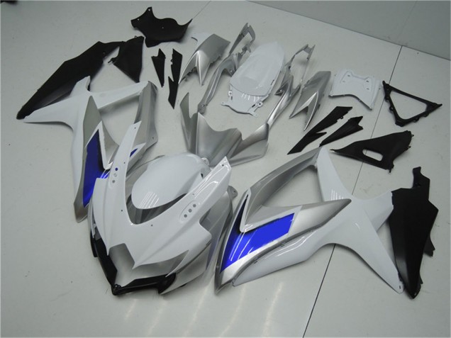 2008-2010 Suzuki GSXR 600/750 Motorcycle Fairings - Silver White Blue Black Australia