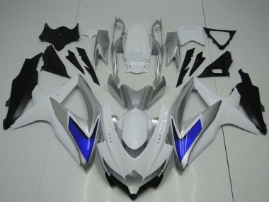 Affordable 2008-2010 Suzuki GSXR 600/750 Motorcycle Fairings - Silver White Blue Black Australia