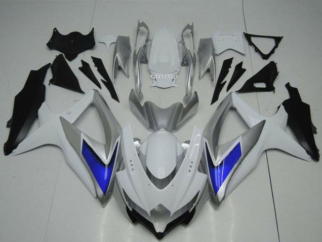 2008-2010 Suzuki GSXR 600/750 Motorcycle Fairings - Silver White Blue Black Australia