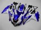 2008-2010 Suzuki GSXR 600/750 Motorcycle Fairings - White Blue Black Red Line Australia