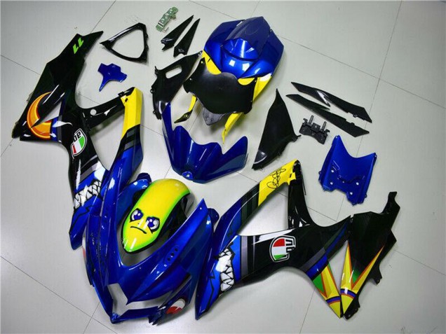 2008-2010 Suzuki GSXR 600/750 Motorcycle Fairings - Blue Yellow Shark Australia