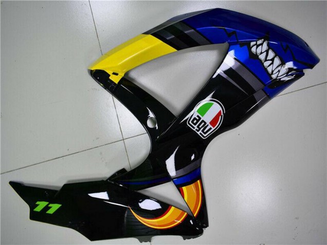 2008-2010 Suzuki GSXR 600/750 Motorcycle Fairings - Blue Yellow Shark Australia
