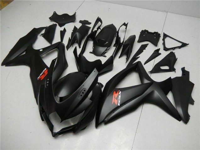 2008-2010 Suzuki GSXR 600/750 Motorcycle Fairings - Matte Black Red Australia