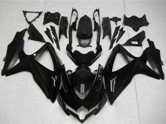 2008-2010 Suzuki GSXR 600/750 Motorcycle Fairings - Glossy Black Matte Black Australia