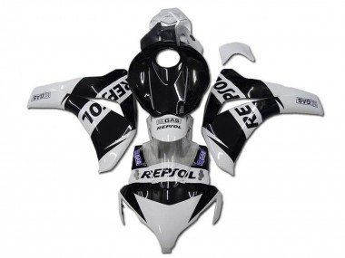 Affordable 2008-2011 Honda CBR1000RR Motorcycle Fairings - White Glossy Black Repsol Australia