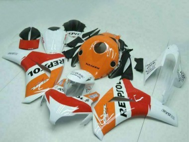 Affordable 2008-2011 Honda CBR1000RR Motorcycle Fairings - Orange White Red Black Repsol Australia