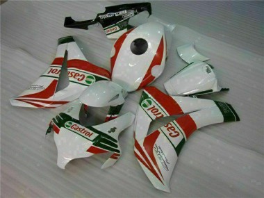 Affordable 2008-2011 Honda CBR1000RR Motorcycle Fairings - White Red Green Castrol Australia