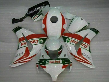 Affordable 2008-2011 Honda CBR1000RR Motorcycle Fairings - White Red Green Castrol Australia