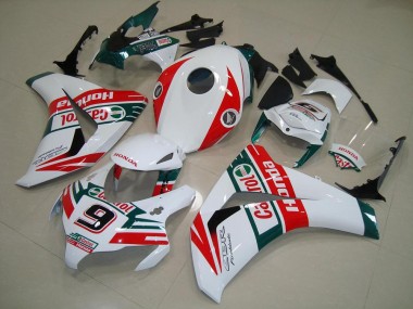 Affordable 2008-2011 Honda CBR1000RR Motorcycle Fairings - White Red Dark Green Castrol No 9 Australia