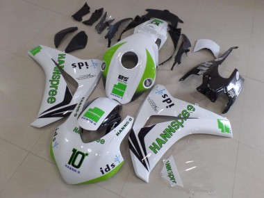 Affordable 2008-2011 Honda CBR1000RR Motorcycle Fairings - White Green Glossy Black Hannspree 10 Australia