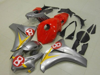 Affordable 2008-2011 Honda CBR1000RR Motorcycle Fairings - Silver Red Yellow 8 Australia