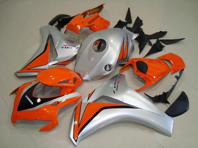2008-2011 Honda CBR1000RR Motorcycle Fairings - Silver Orange Glossy Black Australia