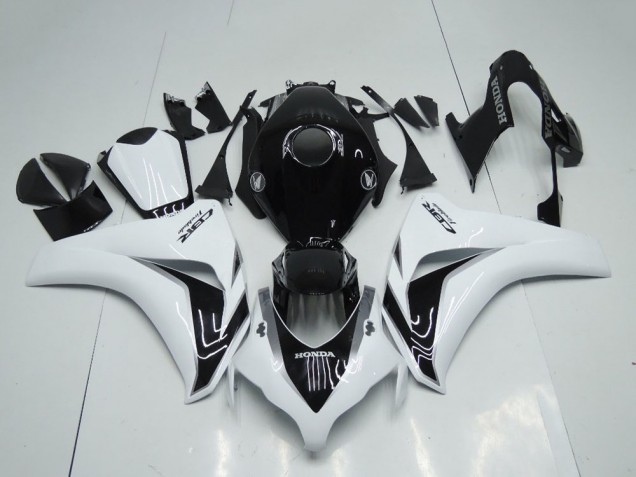 2008-2011 Honda CBR1000RR Motorcycle Fairings Kit - White Glossy Black Australia