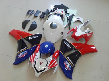 Affordable 2008-2011 Honda CBR1000RR Motorcycle Fairings - White Red Blue Glossy Black TT Legends Australia