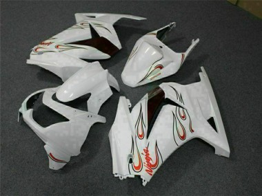 Affordable 2008-2012 Kawasaki EX250 Motorcycle Fairings - White Red Australia