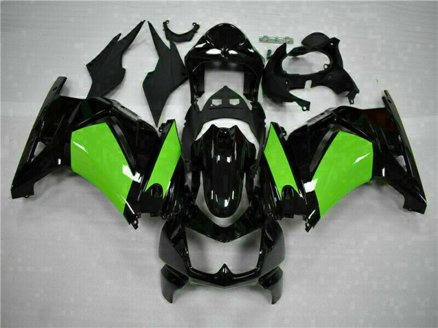 2008-2012 Kawasaki EX250 Motorcycle Fairings - Glossy Black Green Australia