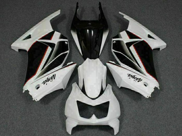 2008-2012 Kawasaki EX250 Motorcycle Fairings - White Black Ninja Australia
