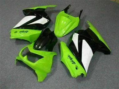Affordable 2008-2012 Kawasaki EX250 Motorcycle Fairings - Green White Black Australia