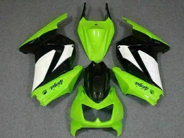 Affordable 2008-2012 Kawasaki EX250 Motorcycle Fairings - Green White Black Australia