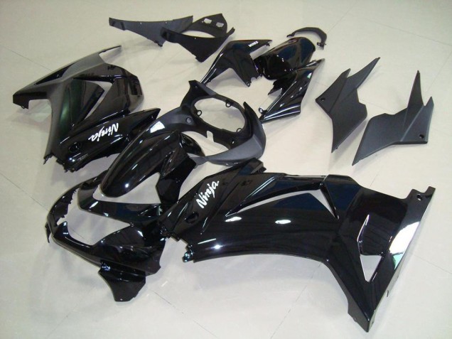 2008-2012 Kawasaki ZX250R Motorcycle Fairings - Glossy Black White Ninja Australia