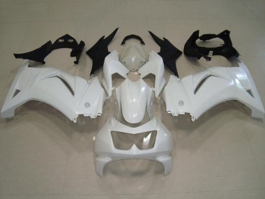 Affordable 2008-2012 Kawasaki ZX250R Motorcycle Fairings - White Australia
