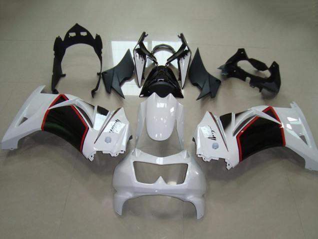 2008-2012 Kawasaki ZX250R Motorcycle Fairings - White Red Glossy Black Australia