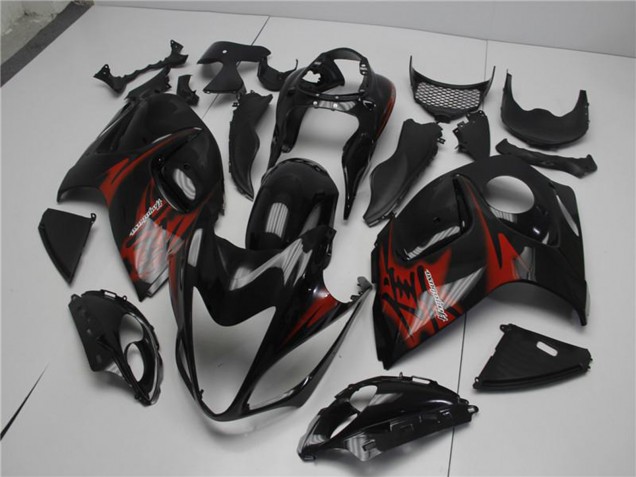 2008-2020 Suzuki GSXR 1300 Hayabusa Motorcycle Fairings - Glossy Black Red Australia