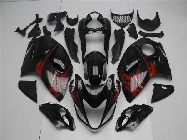 2008-2020 Suzuki GSXR 1300 Hayabusa Motorcycle Fairings - Glossy Black Red Australia