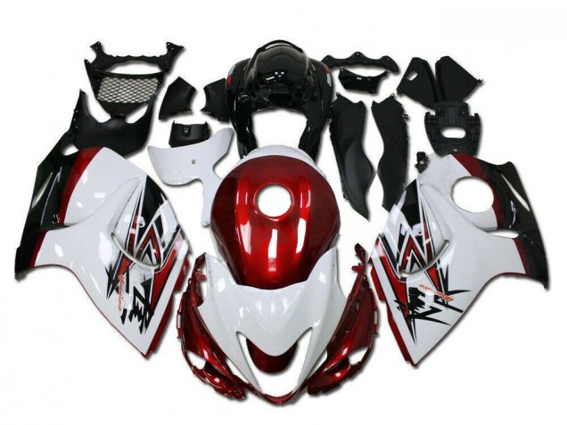 2008-2020 Suzuki GSXR 1300 Hayabusa Motorcycle Fairings - White Red Black Australia