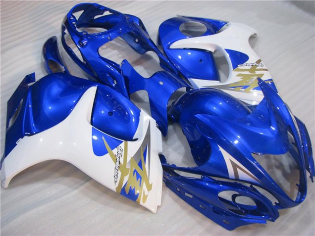 2008-2020 Suzuki GSXR 1300 Hayabusa Motorcycle Fairings - White Blue Australia