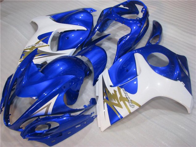 2008-2020 Suzuki GSXR 1300 Hayabusa Motorcycle Fairings - White Blue Australia