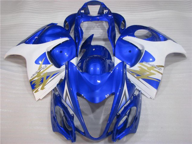 2008-2020 Suzuki GSXR 1300 Hayabusa Motorcycle Fairings - White Blue Australia