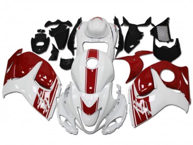 Affordable 2008-2020 Suzuki GSXR 1300 Hayabusa Motorcycle Fairings - White Red Australia