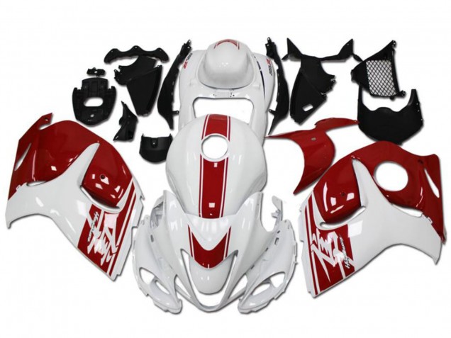 2008-2020 Suzuki GSXR 1300 Hayabusa Motorcycle Fairings - White Red Australia