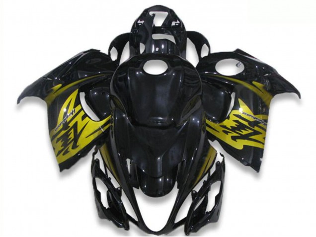 2008-2020 Suzuki GSXR 1300 Hayabusa Motorcycle Fairings - Glossy Black Yellow Australia