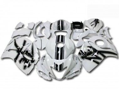 Affordable 2008-2020 Suzuki GSXR 1300 Hayabusa Motorcycle Fairings - Pearl White Black Australia