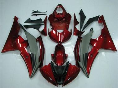 Affordable 2008-2016 Yamaha YZF R6 Motorcycle Fairings - Red Grey Australia