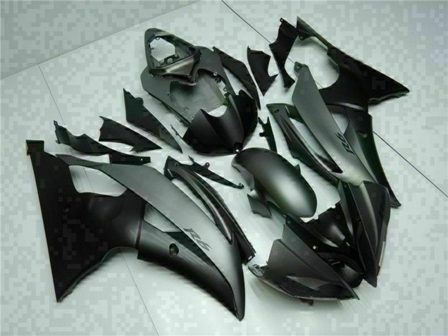 2008-2016 Yamaha YZF R6 Motorcycle Fairings - Grey Matte Black Australia