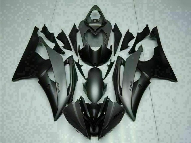 2008-2016 Yamaha YZF R6 Motorcycle Fairings - Grey Matte Black Australia