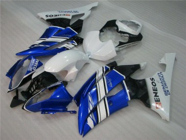 Affordable 2008-2016 Yamaha YZF R6 Motorcycle Fairings - White Blue Black ENEOS Semakin Didepan Australia
